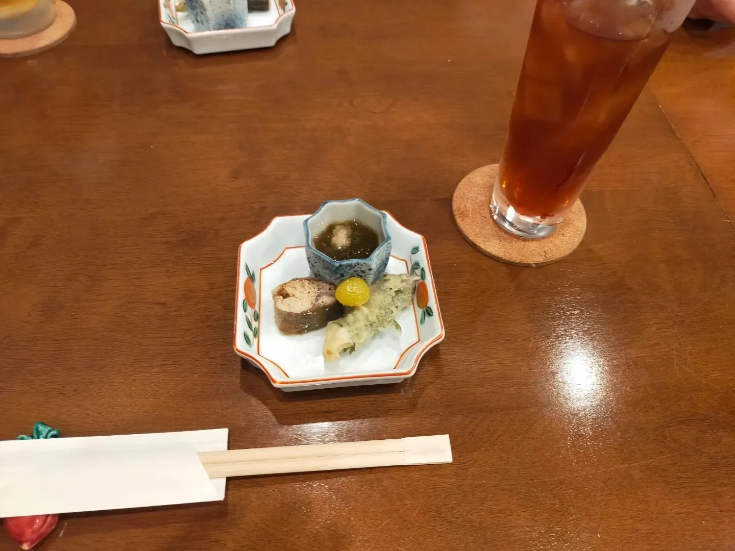 美味しい季節の日本料理を、ご馳走になりました。