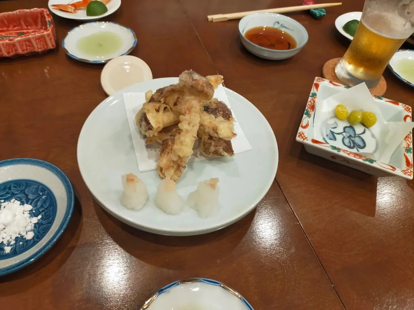 美味しい季節の日本料理を、ご馳走になりました。