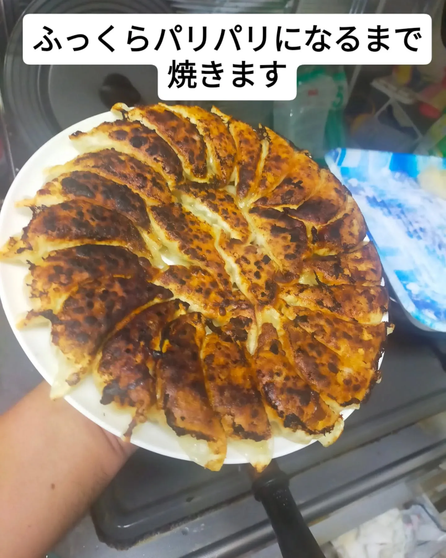 🥟夜、「おふくろの味」餃子を手作りしました。